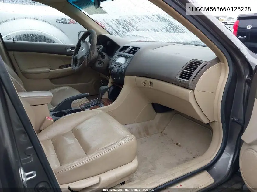 2006 Honda Accord Ex VIN: 1HGCM56866A125228 Lot: 42252525