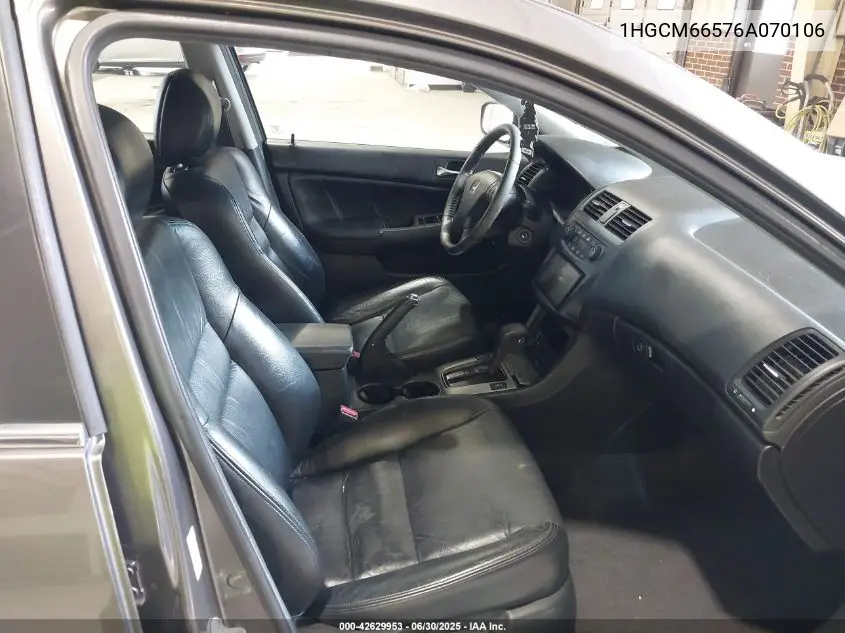 2006 Honda Accord 3.0 Ex VIN: 1HGCM66576A070106 Lot: 42629953