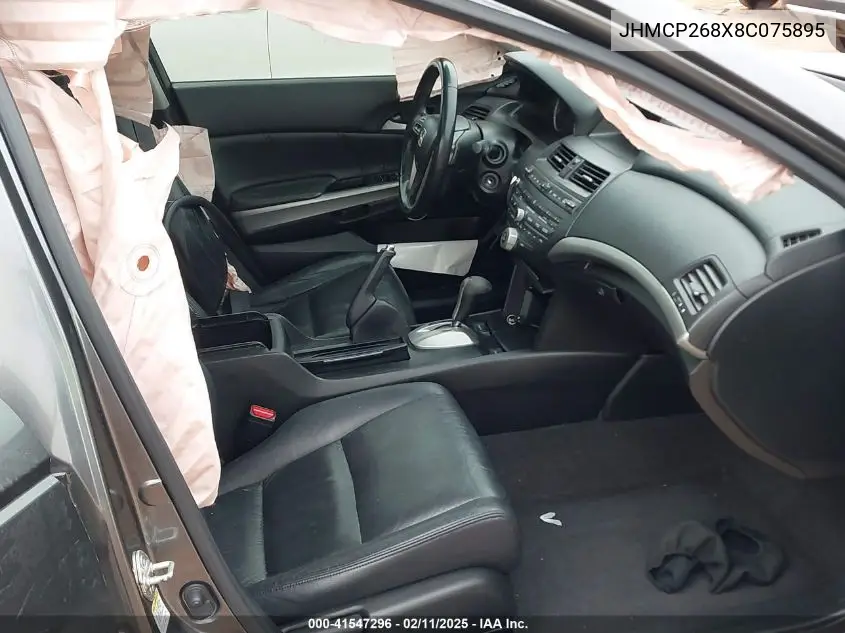 2008 Honda Accord 2.4 Ex-L VIN: JHMCP268X8C075895 Lot: 41547296