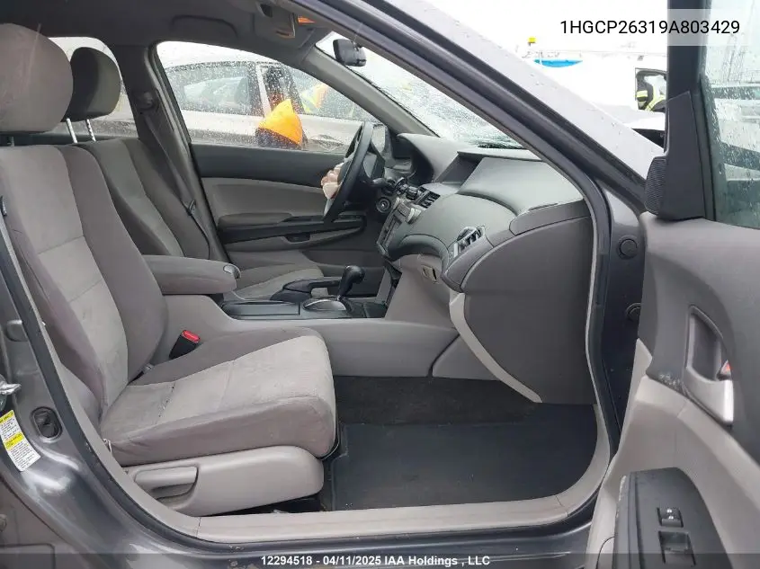 2009 Honda Accord Lx VIN: 1HGCP26319A803429 Lot: 12294518
