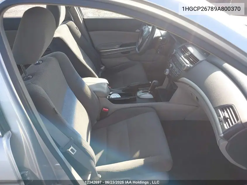 2009 Honda Accord Ex VIN: 1HGCP26789A800370 Lot: 12342697