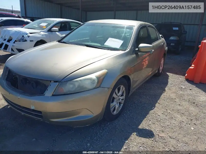 2009 Honda Accord 2.4 Lx-P VIN: 1HGCP26409A157485 Lot: 42009167