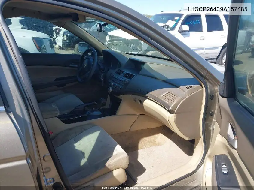 2009 Honda Accord 2.4 Lx-P VIN: 1HGCP26409A157485 Lot: 42009167