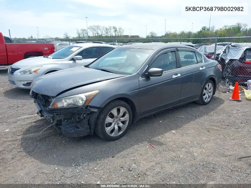 2009 Honda Accord 3.5 Ex-L VIN: 5KBCP36879B002982 Lot: 42053560