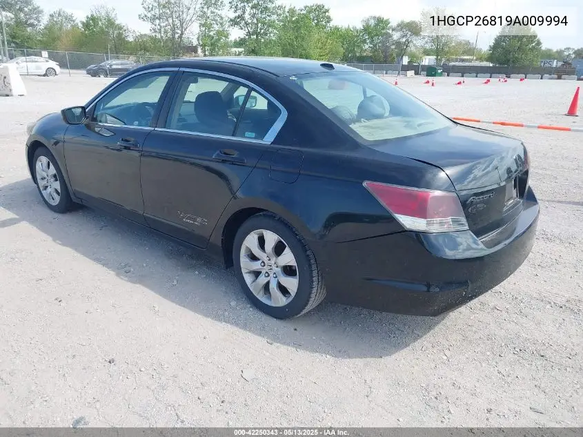 2009 Honda Accord 2.4 Ex-L VIN: 1HGCP26819A009994 Lot: 42250343