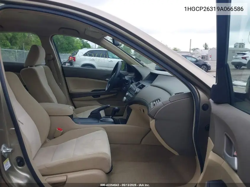 2009 Honda Accord 2.4 Lx VIN: 1HGCP26319A066586 Lot: 42254543