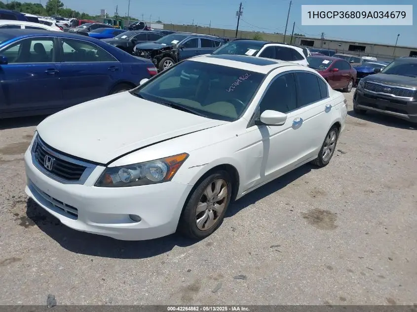 2009 Honda Accord 3.5 Ex-L VIN: 1HGCP36809A034679 Lot: 42264862