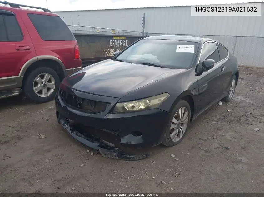 2009 Honda Accord 2.4 Lx-S VIN: 1HGCS12319A021632 Lot: 42573684