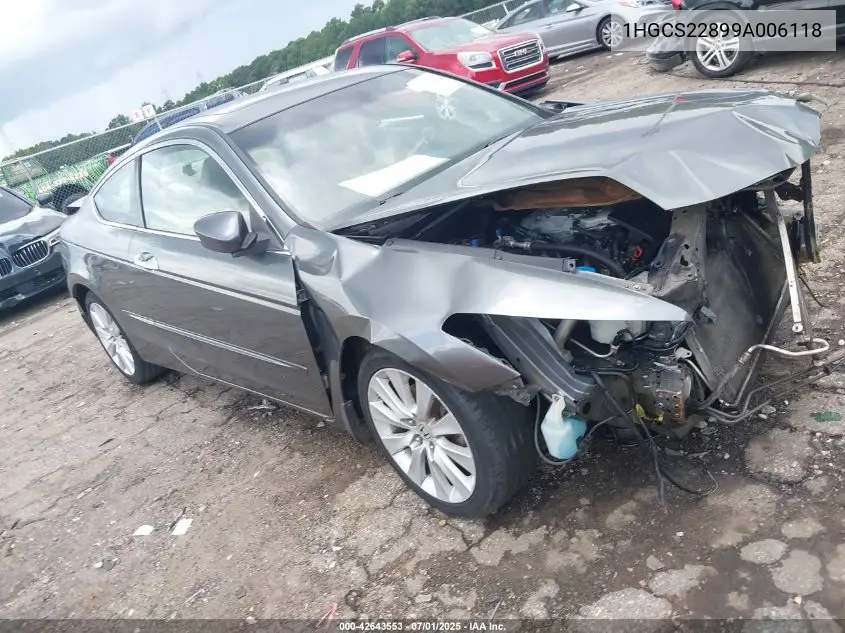 2009 Honda Accord 3.5 Ex-L VIN: 1HGCS22899A006118 Lot: 42643553