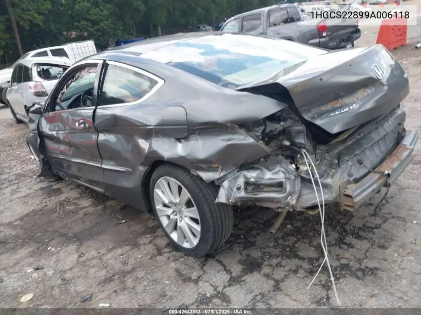 2009 Honda Accord 3.5 Ex-L VIN: 1HGCS22899A006118 Lot: 42643553