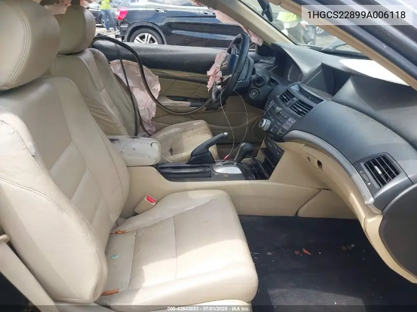 2009 Honda Accord 3.5 Ex-L VIN: 1HGCS22899A006118 Lot: 42643553