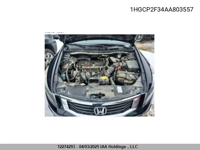 2010 Honda Accord Lx VIN: 1HGCP2F34AA803557 Lot: 12274293