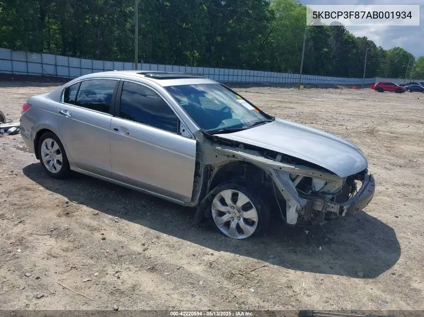 2010 Honda Accord 3.5 Ex-L VIN: 5KBCP3F87AB001934 Lot: 42220594