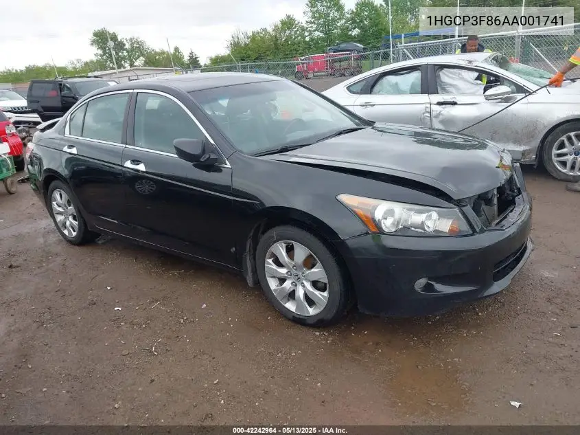 2010 Honda Accord 3.5 Ex-L VIN: 1HGCP3F86AA001741 Lot: 42242964