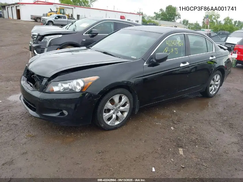 2010 Honda Accord 3.5 Ex-L VIN: 1HGCP3F86AA001741 Lot: 42242964