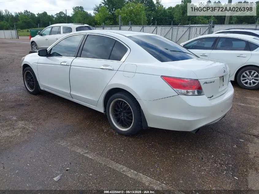 2010 Honda Accord 3.5 Ex VIN: 1HGCP3F72AA026398 Lot: 42254413