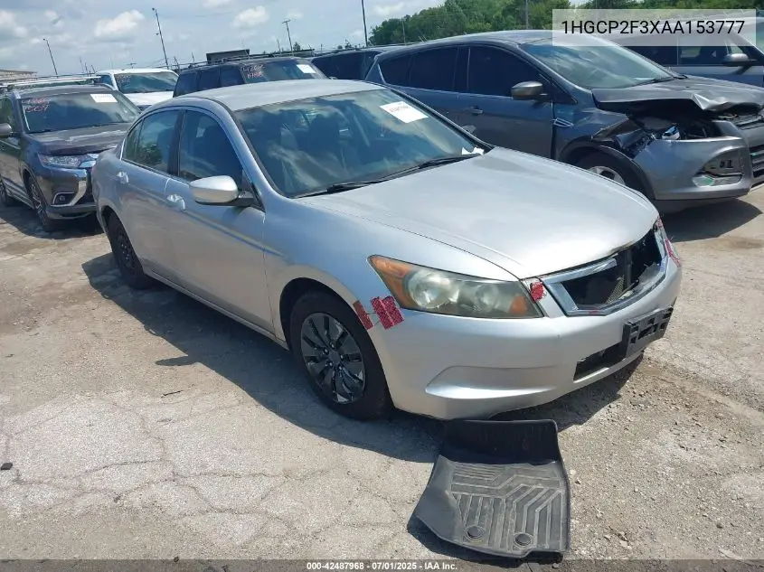 2010 Honda Accord 2.4 Lx VIN: 1HGCP2F3XAA153777 Lot: 42487968