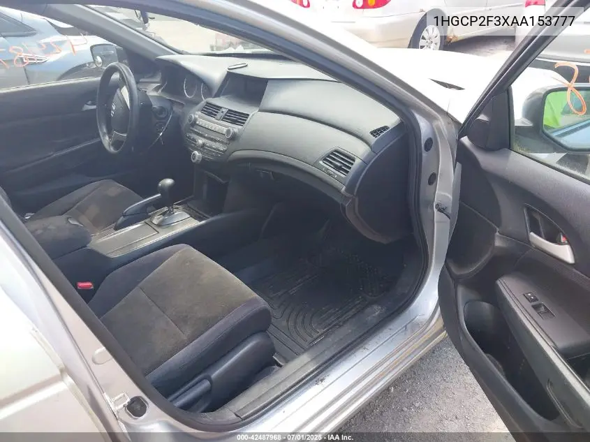 2010 Honda Accord 2.4 Lx VIN: 1HGCP2F3XAA153777 Lot: 42487968