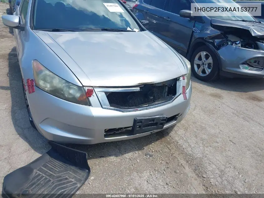 2010 Honda Accord 2.4 Lx VIN: 1HGCP2F3XAA153777 Lot: 42487968