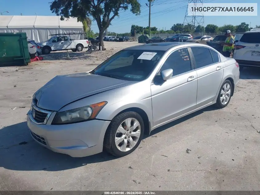 2010 Honda Accord 2.4 Ex VIN: 1HGCP2F7XAA166645 Lot: 42546166