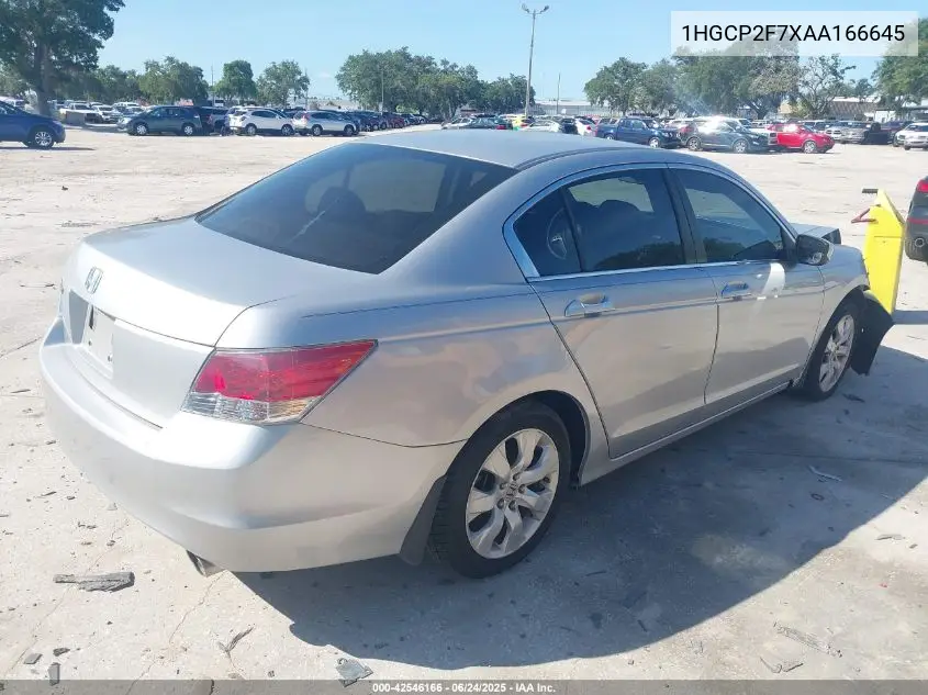 2010 Honda Accord 2.4 Ex VIN: 1HGCP2F7XAA166645 Lot: 42546166