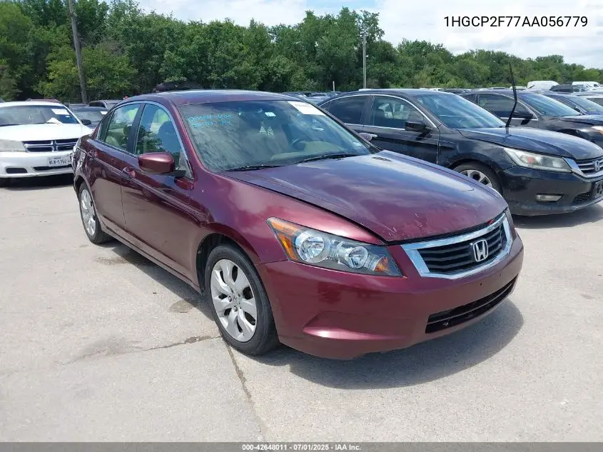1hgcp2f77aa056779 1HGCP2F77AA056779 2010 Honda Accord 2.4 Ex