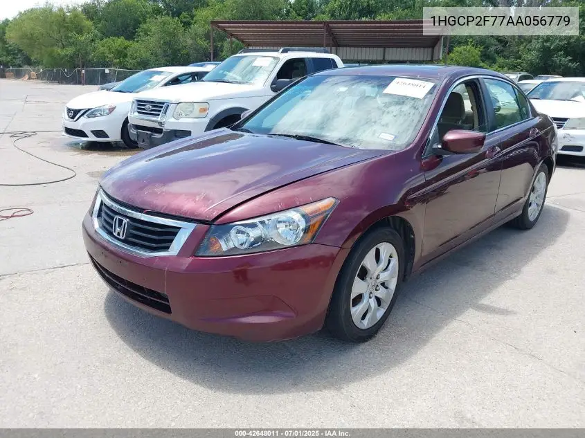 1hgcp2f77aa056779 1HGCP2F77AA056779 2010 Honda Accord 2.4 Ex