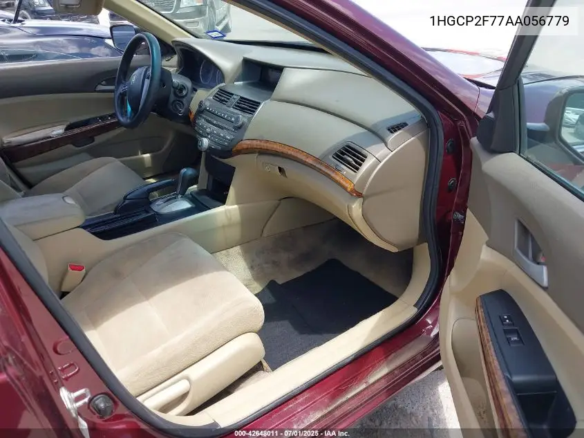 1hgcp2f77aa056779 1HGCP2F77AA056779 2010 Honda Accord 2.4 Ex