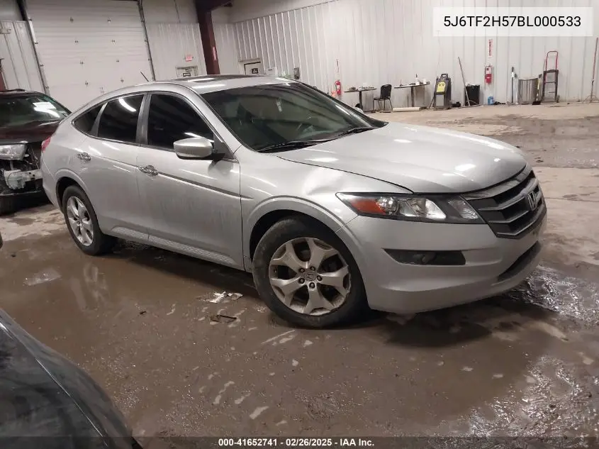 2011 Honda Accord Crosstour Ex-L VIN: 5J6TF2H57BL000533 Lot: 41652741