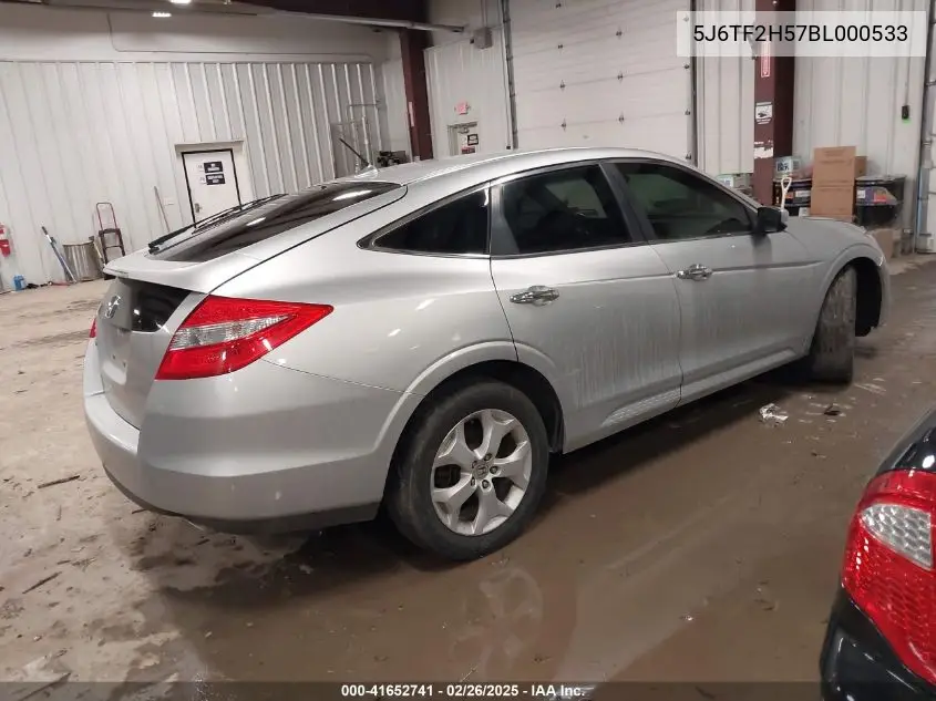 2011 Honda Accord Crosstour Ex-L VIN: 5J6TF2H57BL000533 Lot: 41652741