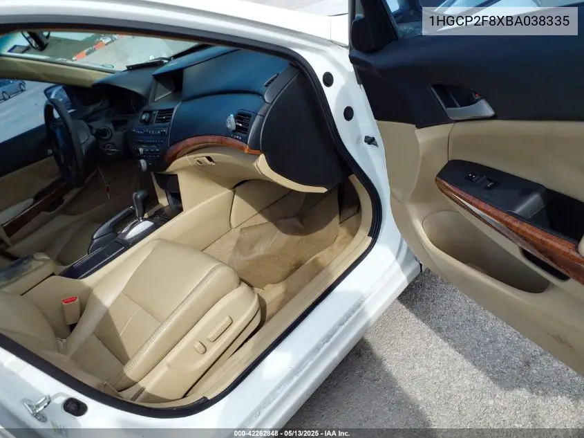 2011 Honda Accord 2.4 Ex-L VIN: 1HGCP2F8XBA038335 Lot: 42262848