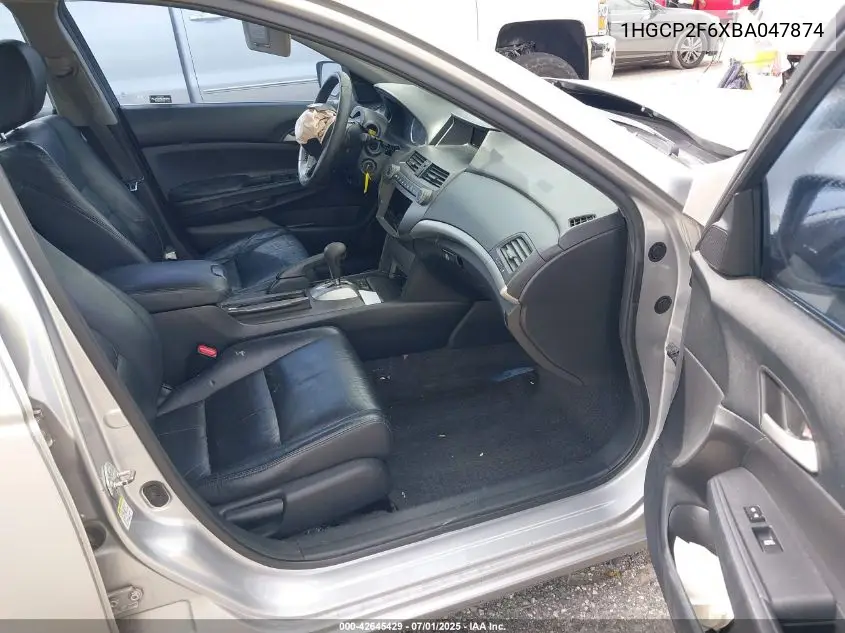 2011 Honda Accord 2.4 Se VIN: 1HGCP2F6XBA047874 Lot: 42645429
