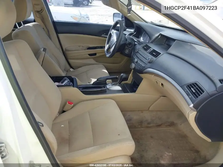 2011 Honda Accord 2.4 Lx-P VIN: 1HGCP2F41BA097223 Lot: 42652195