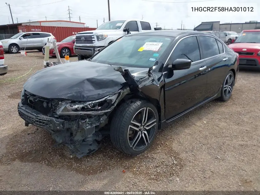 2017 Honda Accord Sport VIN: 1HGCR2F58HA301012 Lot: 42408401