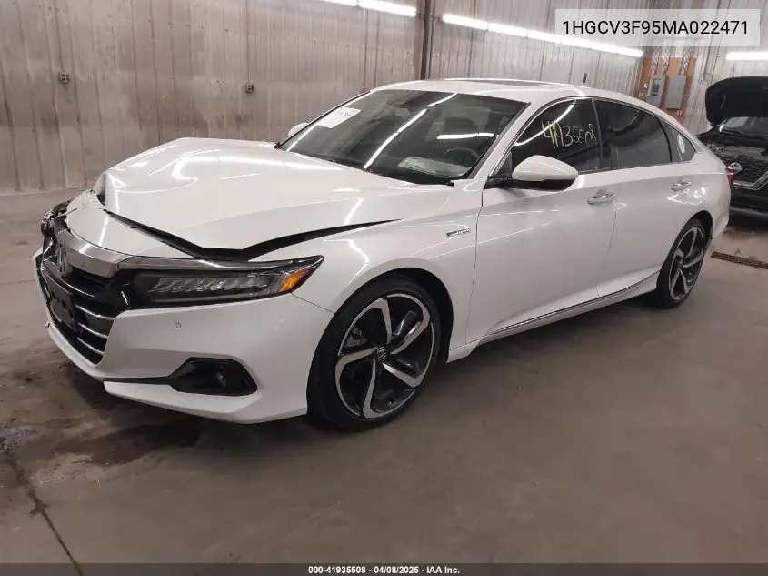 2021 Honda Accord Hybrid Touring VIN: 1HGCV3F95MA022471 Lot: 41935508