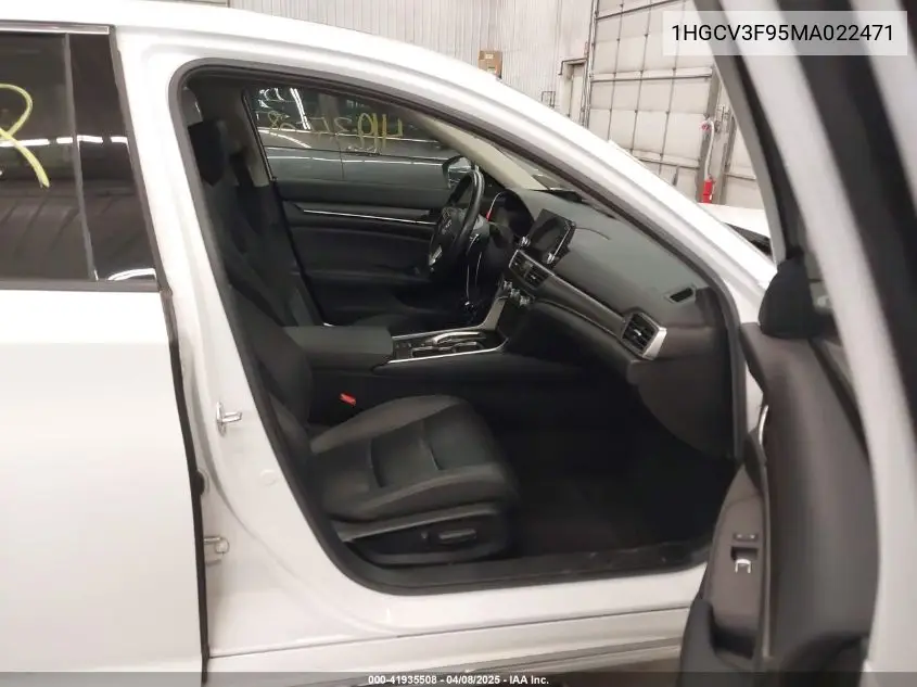 2021 Honda Accord Hybrid Touring VIN: 1HGCV3F95MA022471 Lot: 41935508