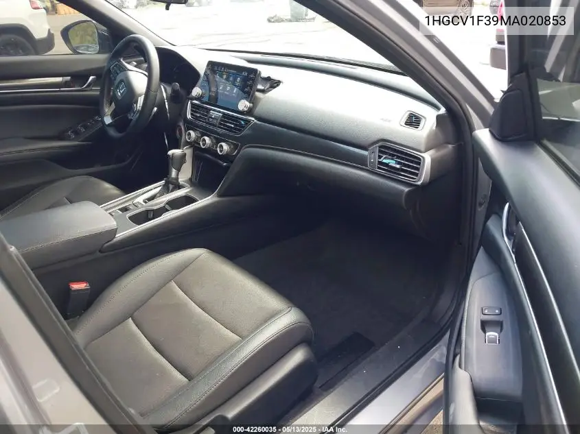 2021 Honda Accord Sport VIN: 1HGCV1F39MA020853 Lot: 42260035