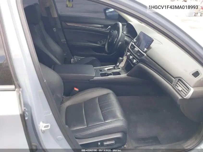 2021 Honda Accord Sport Special Edition VIN: 1HGCV1F43MA018993 Lot: 42262195