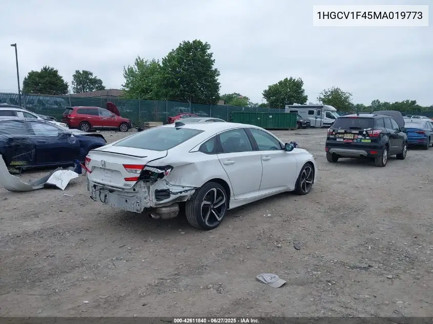 2021 Honda Accord Sport Special Edition VIN: 1HGCV1F45MA019773 Lot: 42611840