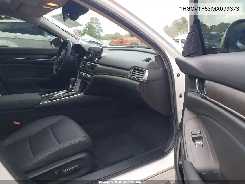 2021 Honda Accord Ex-L VIN: 1HGCV1F53MA099373 Lot: 42617799