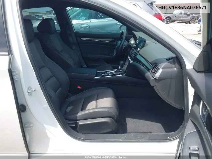 2022 Honda Accord Sport VIN: 1HGCV1F36NA076671 Lot: 42260804