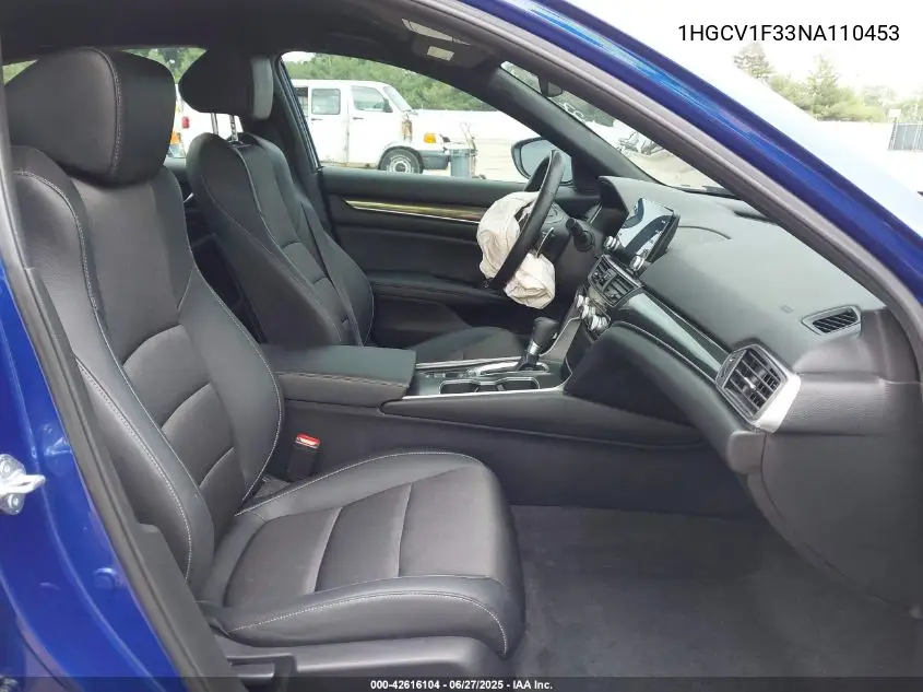 2022 Honda Accord Sport VIN: 1HGCV1F33NA110453 Lot: 42616104