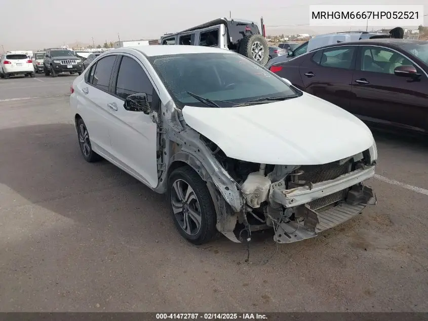 2017 Honda City VIN: MRHGM6667HP052521 Lot: 41472787