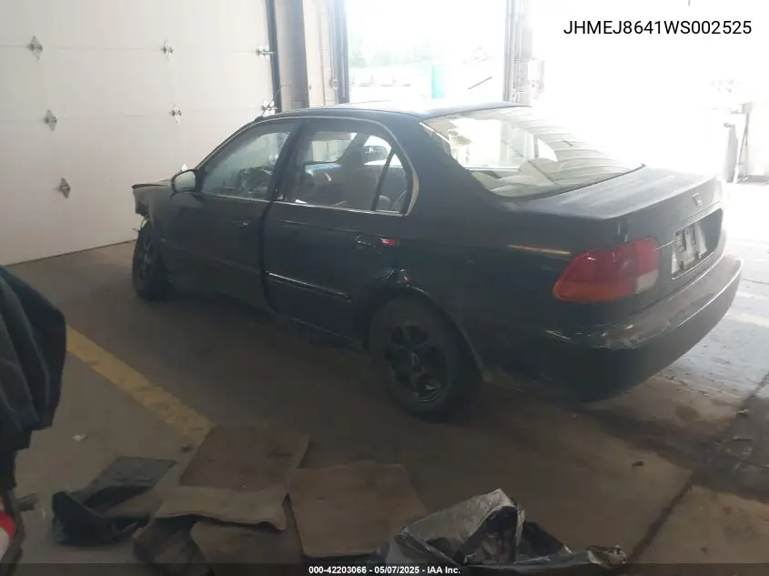 1998 Honda Civic Ex VIN: JHMEJ8641WS002525 Lot: 42203066