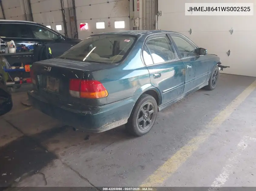 1998 Honda Civic Ex VIN: JHMEJ8641WS002525 Lot: 42203066