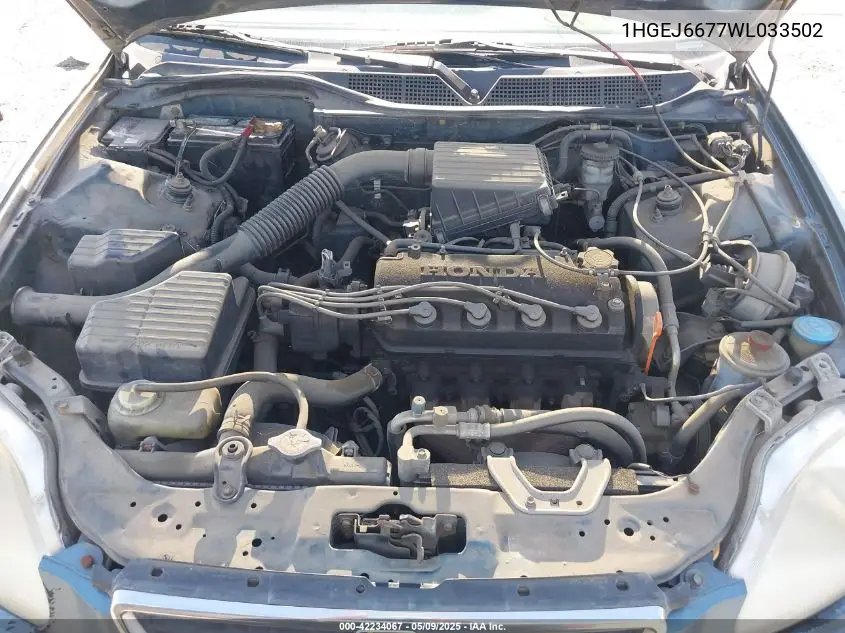 1998 Honda Civic Lx VIN: 1HGEJ6677WL033502 Lot: 42234067