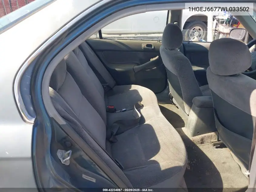 1998 Honda Civic Lx VIN: 1HGEJ6677WL033502 Lot: 42234067