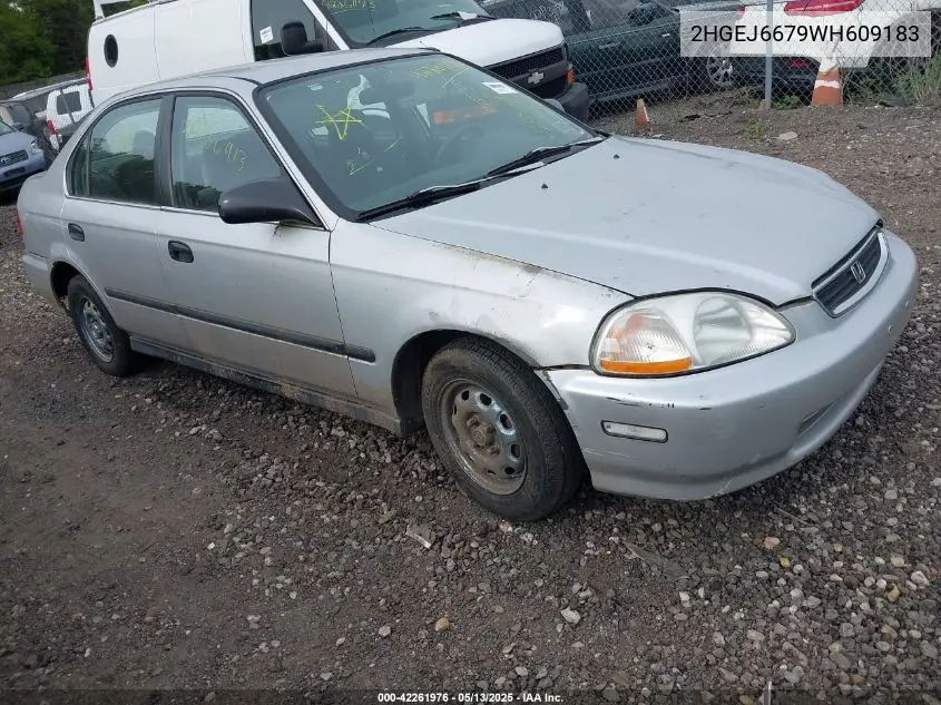 1998 Honda Civic Lx VIN: 2HGEJ6679WH609183 Lot: 42261976
