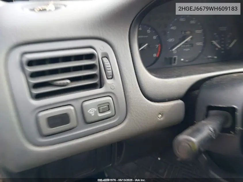 1998 Honda Civic Lx VIN: 2HGEJ6679WH609183 Lot: 42261976