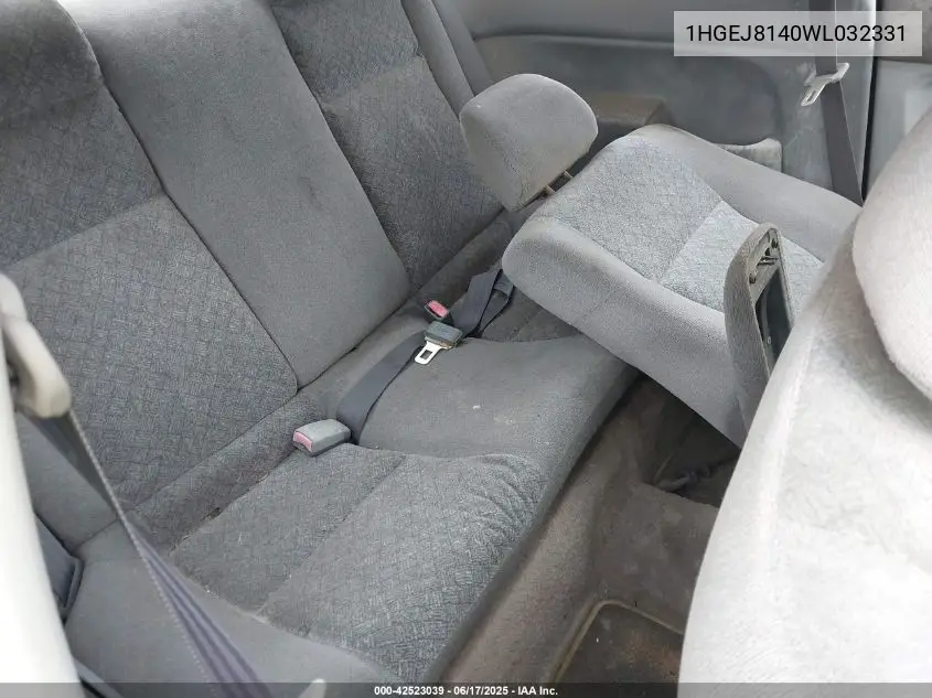 1998 Honda Civic Ex VIN: 1HGEJ8140WL032331 Lot: 42523039